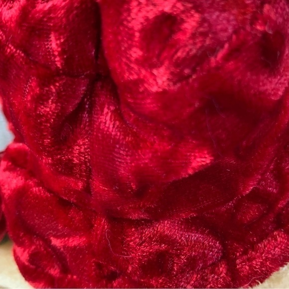 VINTAGE Dan Dee Collectors Choice Stuffed Bear Red Hat Roses Sitting Collectible - Picture 13 of 14